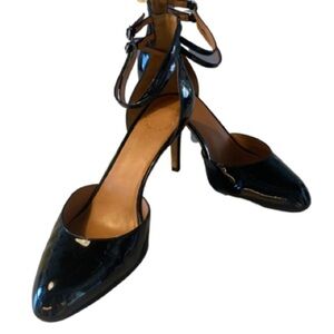 Marc By Marc Jacobs Vintage Black Patent Strappy Mary Jane Heels Womens Size 9